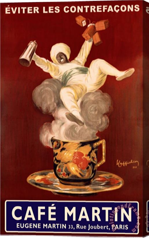 Leonetto Cappiello Cafe Martin Stretched Canvas Painting / Canvas Art