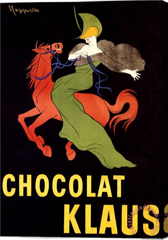 Leonetto Cappiello Chocolat Klaus Stretched Canvas Painting / Canvas Art