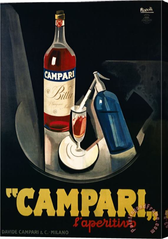 Leonetto Cappiello Marcello Nizzoli Campari Stretched Canvas Print / Canvas Art