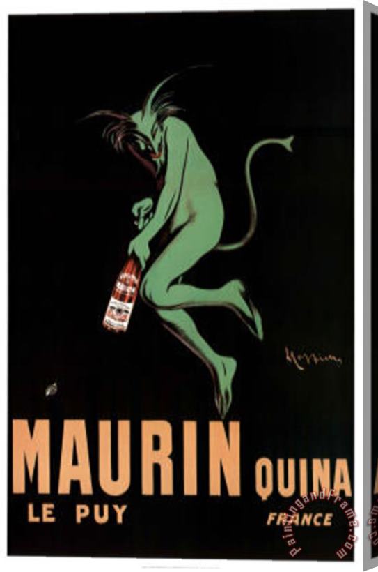 Leonetto Cappiello Maurin Quina Art Print Poster Stretched Canvas Painting / Canvas Art