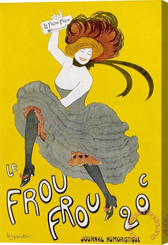 Leonetto Cappiello Poster for Le Frou Frou Humorous Magazine Stretched Canvas Painting / Canvas Art