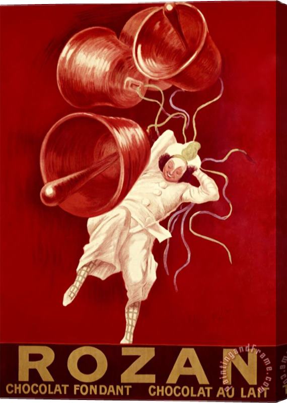 Leonetto Cappiello Rozan Chocolat Stretched Canvas Painting / Canvas Art