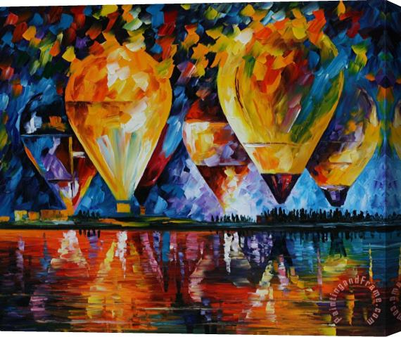 Leonid Afremov Air Festival Stretched Canvas Print / Canvas Art