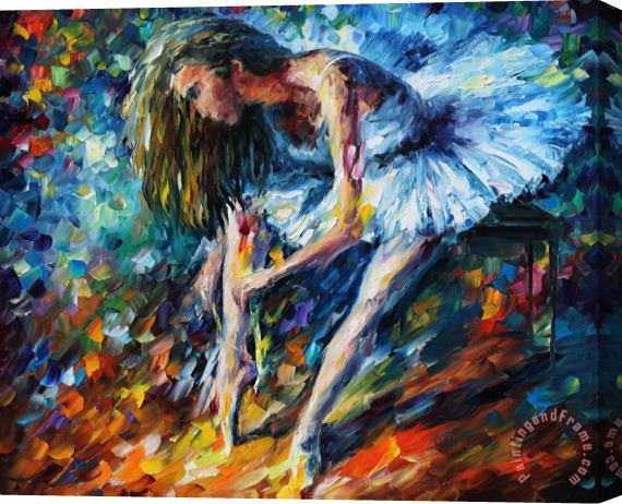 Leonid Afremov Ballerina Stretched Canvas Painting / Canvas Art