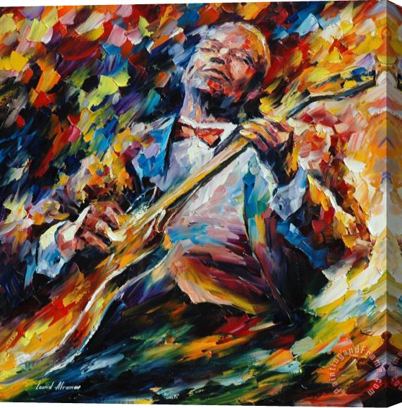Leonid Afremov Bb King Stretched Canvas Painting / Canvas Art
