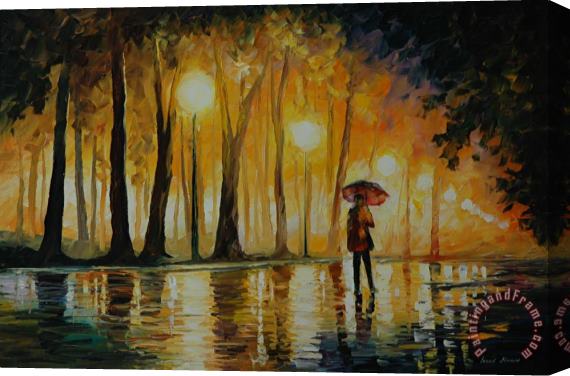 Leonid Afremov Bewitched Park Stretched Canvas Painting / Canvas Art