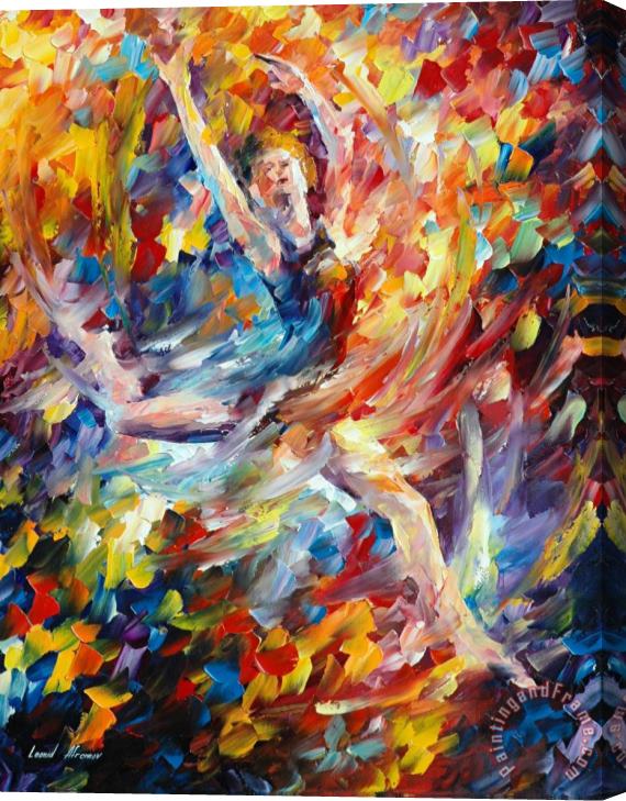Leonid Afremov Burning Night Stretched Canvas Painting / Canvas Art