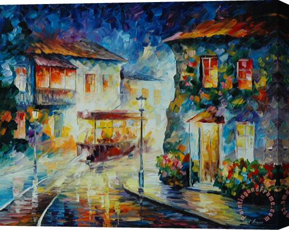 Leonid Afremov City From Dreams Stretched Canvas Painting / Canvas Art