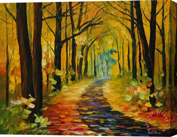 Leonid Afremov Dreamy Alley Stretched Canvas Painting / Canvas Art