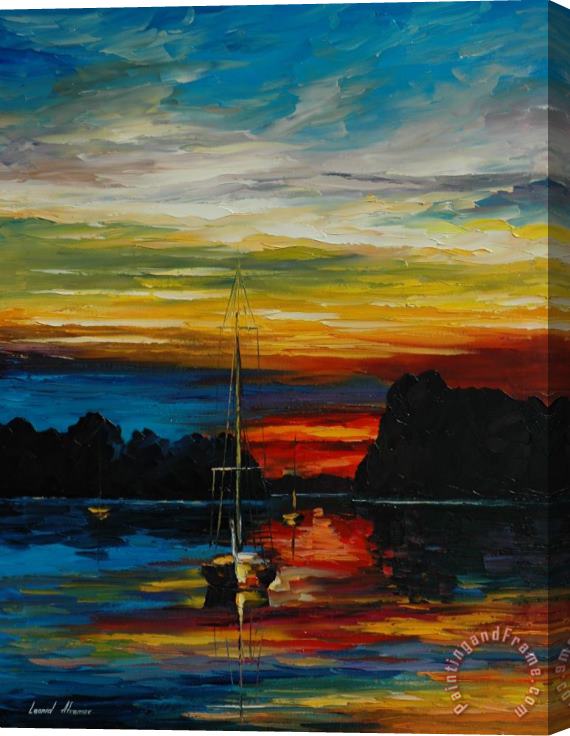 Leonid Afremov Drowned Sunset Stretched Canvas Print / Canvas Art