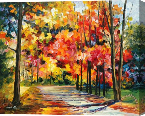 Leonid Afremov Gold October Stretched Canvas Painting / Canvas Art