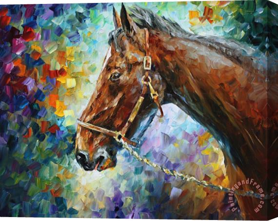 Leonid Afremov Horse - Commissioned Painting Stretched Canvas Painting / Canvas Art