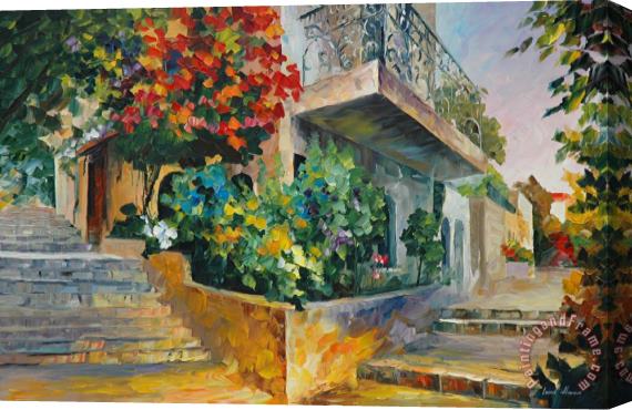 Leonid Afremov Jerusalem Garden On The Stones Stretched Canvas Painting / Canvas Art