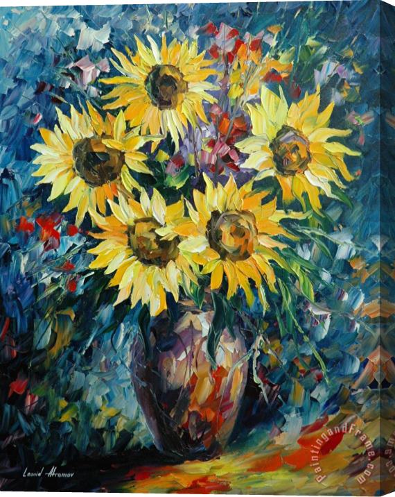 Leonid Afremov Night Sun Stretched Canvas Painting / Canvas Art