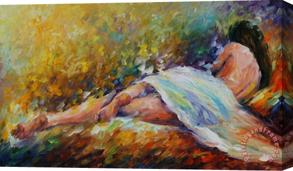 Leonid Afremov Resting Stretched Canvas Painting / Canvas Art