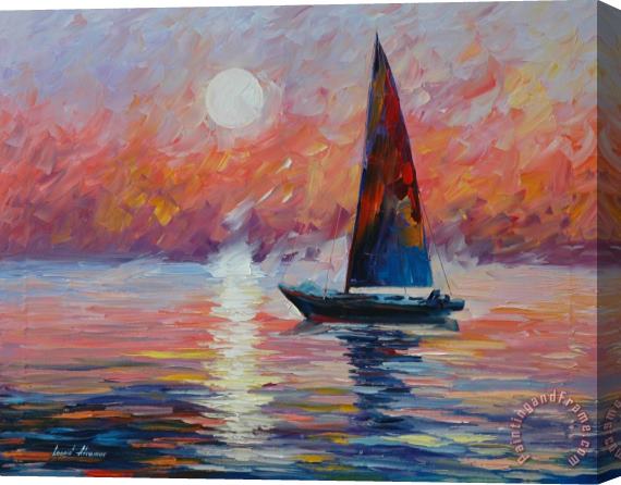 Leonid Afremov Sea Haze Stretched Canvas Print / Canvas Art