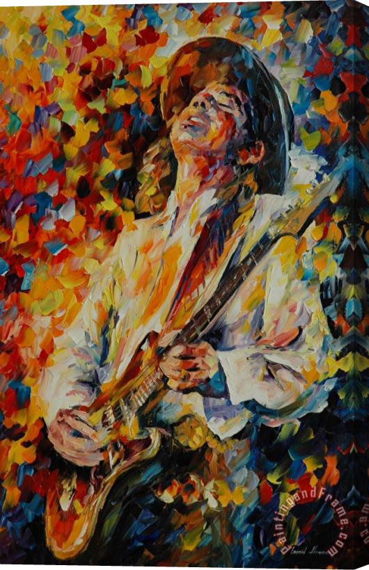 Leonid Afremov Stevie Ray Vaughan Stretched Canvas Painting / Canvas Art