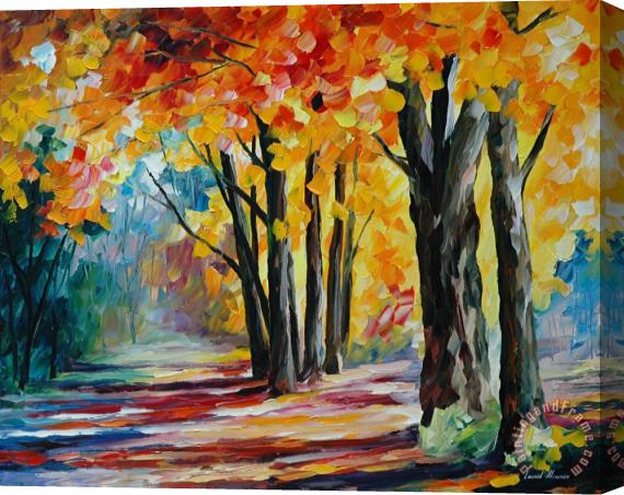 Leonid Afremov Sunny October Stretched Canvas Print / Canvas Art