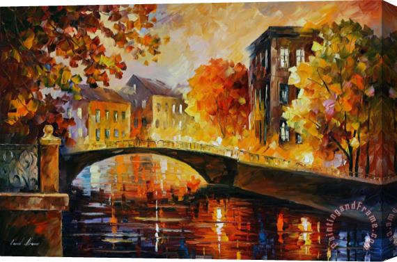 Leonid Afremov The River Of Memories Stretched Canvas Print / Canvas Art