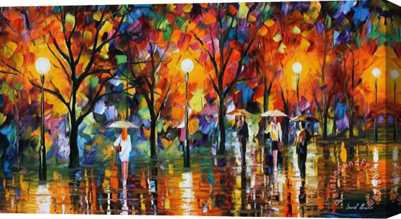 Leonid Afremov The Song Of Rain Stretched Canvas Painting / Canvas Art