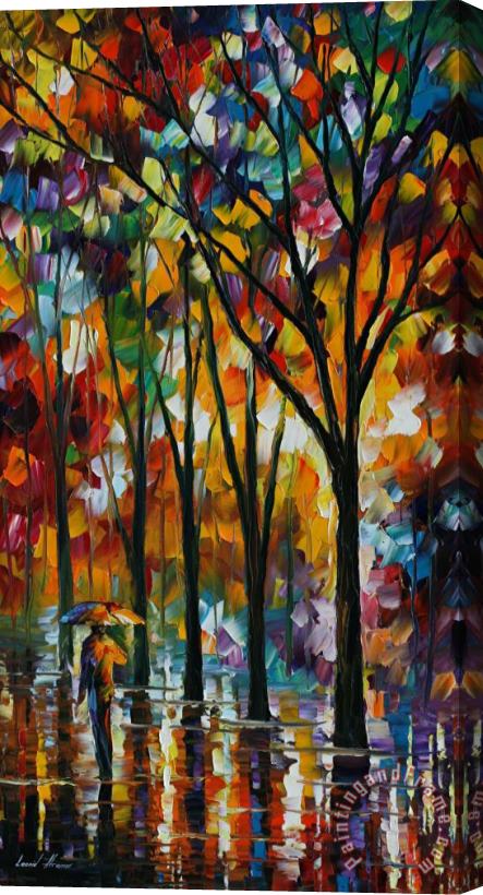 Leonid Afremov The Spectrum Of The Rain Stretched Canvas Painting / Canvas Art