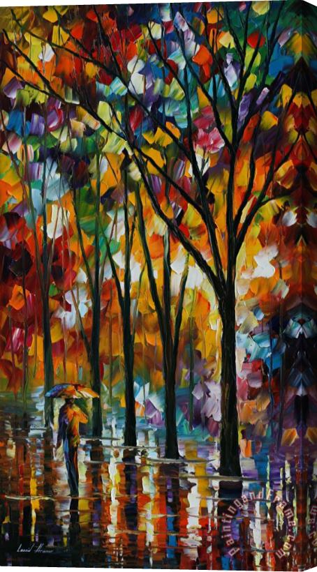 Leonid Afremov The Spectrum Of The Rain Stretched Canvas Painting / Canvas Art