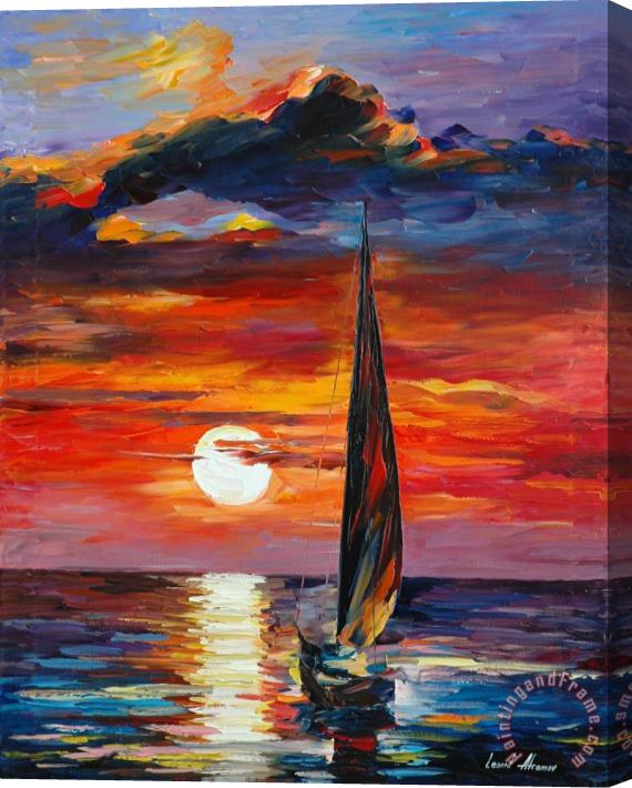 Leonid Afremov Towards The Sun Stretched Canvas Print / Canvas Art