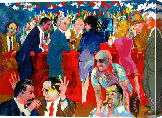 Leroy Neiman Bo's Table, Thursday Night at Rao's Stretched Canvas Print / Canvas Art