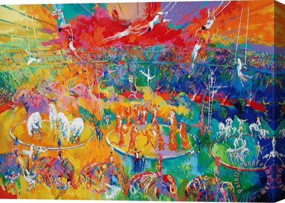 Leroy Neiman Circus Stretched Canvas Print / Canvas Art