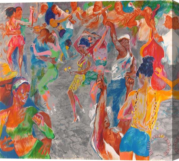 Leroy Neiman Havana Rhythm Stretched Canvas Print / Canvas Art