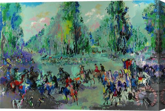 Leroy Neiman Hunt Rendezvous (homage to Oudry) Stretched Canvas Print / Canvas Art