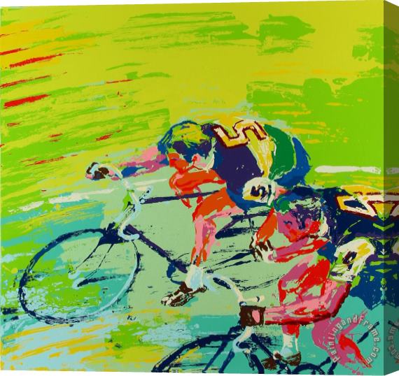 Leroy Neiman Indoor Cycling Stretched Canvas Print / Canvas Art