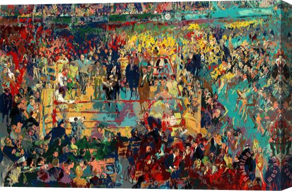 Leroy Neiman Introduction of The Champions at Madison Square Garden Stretched Canvas Painting / Canvas Art