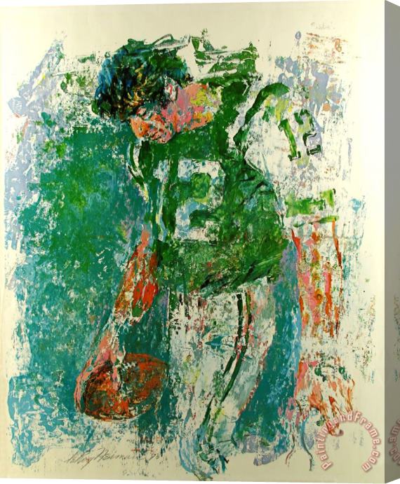 Leroy Neiman Joe Namath Stretched Canvas Painting / Canvas Art