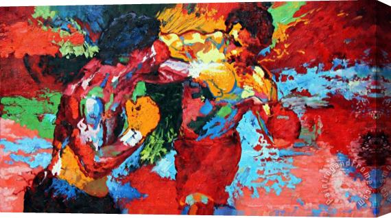 Leroy Neiman rocky iii ending Stretched Canvas Painting / Canvas Art