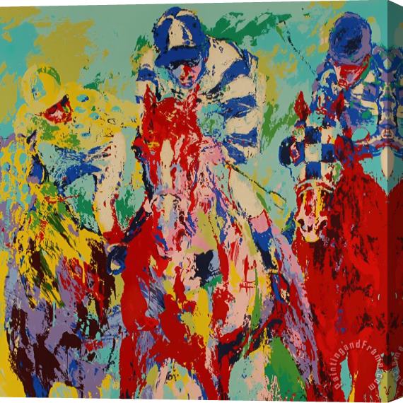 Leroy Neiman The Finish Stretched Canvas Painting / Canvas Art