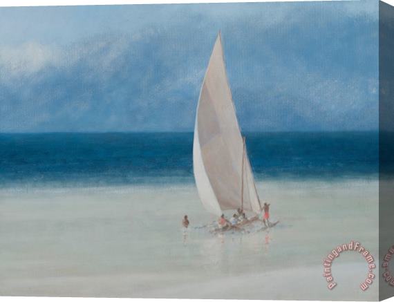 Lincoln Seligman Fishermen Kilifi Stretched Canvas Painting / Canvas Art