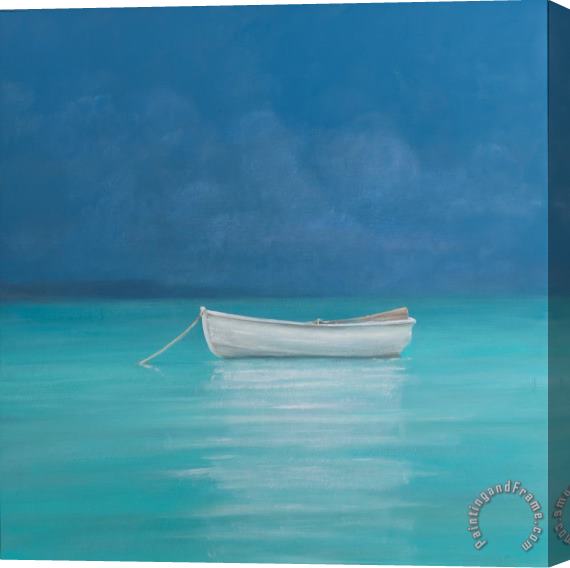 Lincoln Seligman White Boat Kilifi 2012 Stretched Canvas Painting / Canvas Art