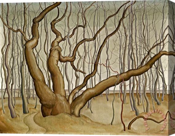 Lionel LeMoine FitzGerald Poplar Woods (poplars) Stretched Canvas Print / Canvas Art