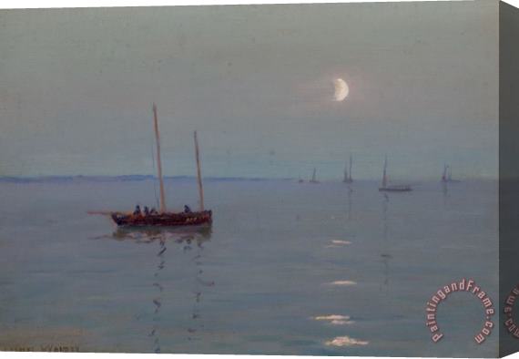 Lionel Walden Boat on Quiet Water Stretched Canvas Print / Canvas Art