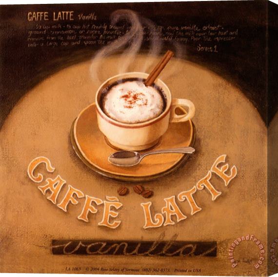 Lisa Audit Cafe Latte Stretched Canvas Painting / Canvas Art