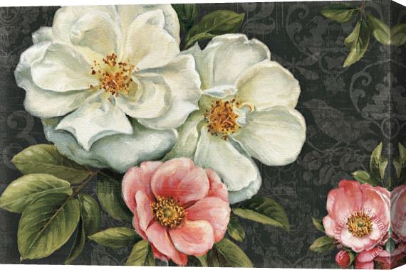 Lisa Audit Floral Damask I Stretched Canvas Print / Canvas Art