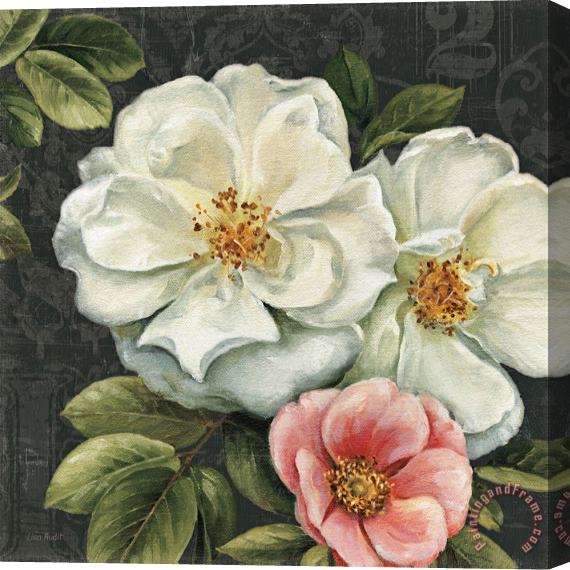 Lisa Audit Floral Damask III Stretched Canvas Print / Canvas Art