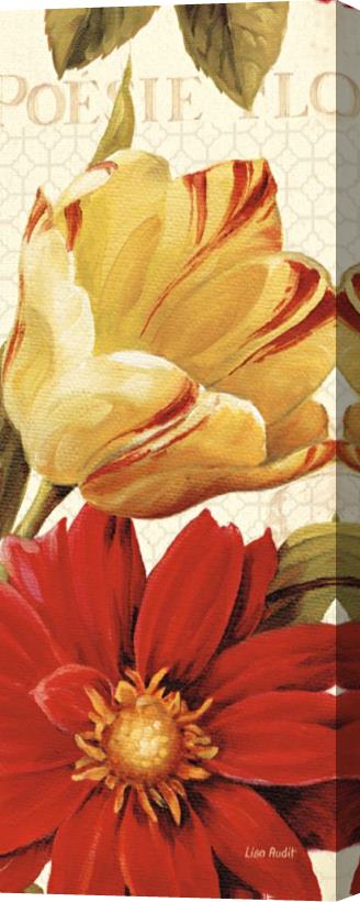 Lisa Audit Poesie Florale Panel II Stretched Canvas Print / Canvas Art