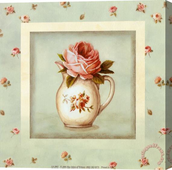 Lisa Audit Rose Vase Stretched Canvas Print / Canvas Art