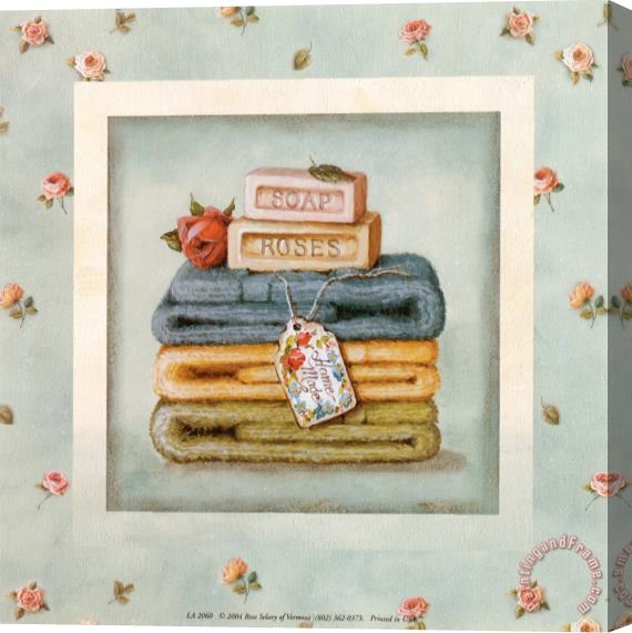 Lisa Audit Soap And Towels Stretched Canvas Painting / Canvas Art