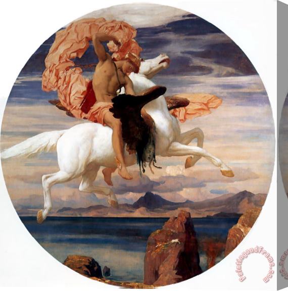 Lord Frederick Leighton Perseus on Pegasus Hastening to The Rescue of Andromeda Stretched Canvas Print / Canvas Art