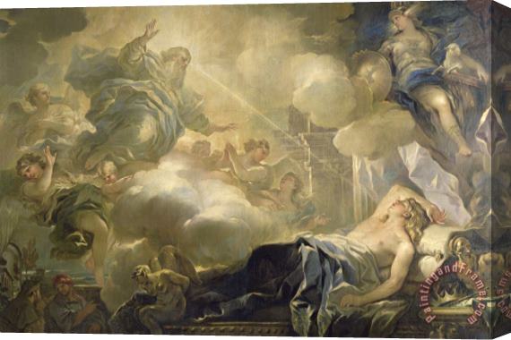 Luca Giordano The Dream of Solomon Stretched Canvas Painting / Canvas Art