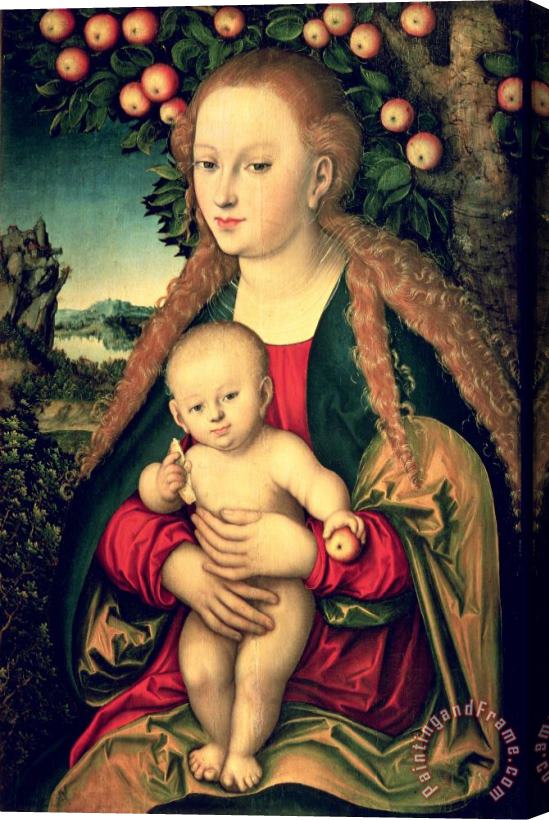 Lucas Cranach the Elder Virgin and Child under an Apple Tree Stretched Canvas Painting / Canvas Art