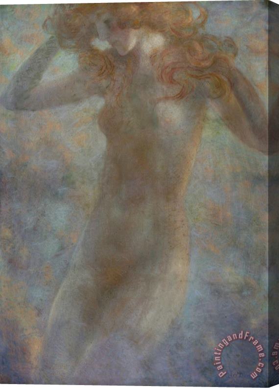 Lucien Levy-Dhurmer The Nymph Stretched Canvas Painting / Canvas Art